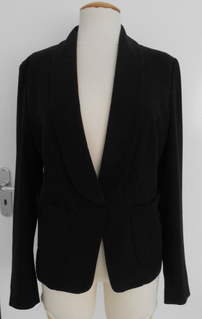 Superstar blazer zwart mt 42, Zwart, Maat 42/44 (L), Ophalen of Verzenden, Zo goed als nieuw
