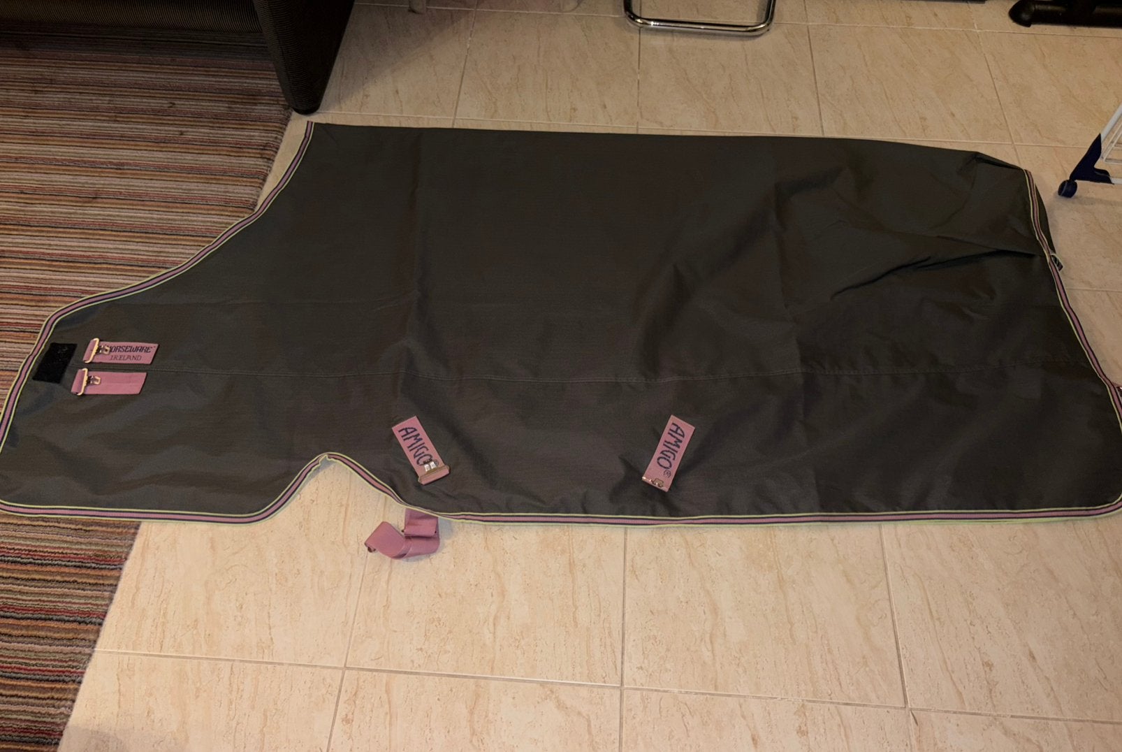 Amigo 0 grams turnout deken maat 165/215 / maat 7.0, Dieren en Toebehoren, 0 g, Ophalen of Verzenden, Zo goed als nieuw, Grijs