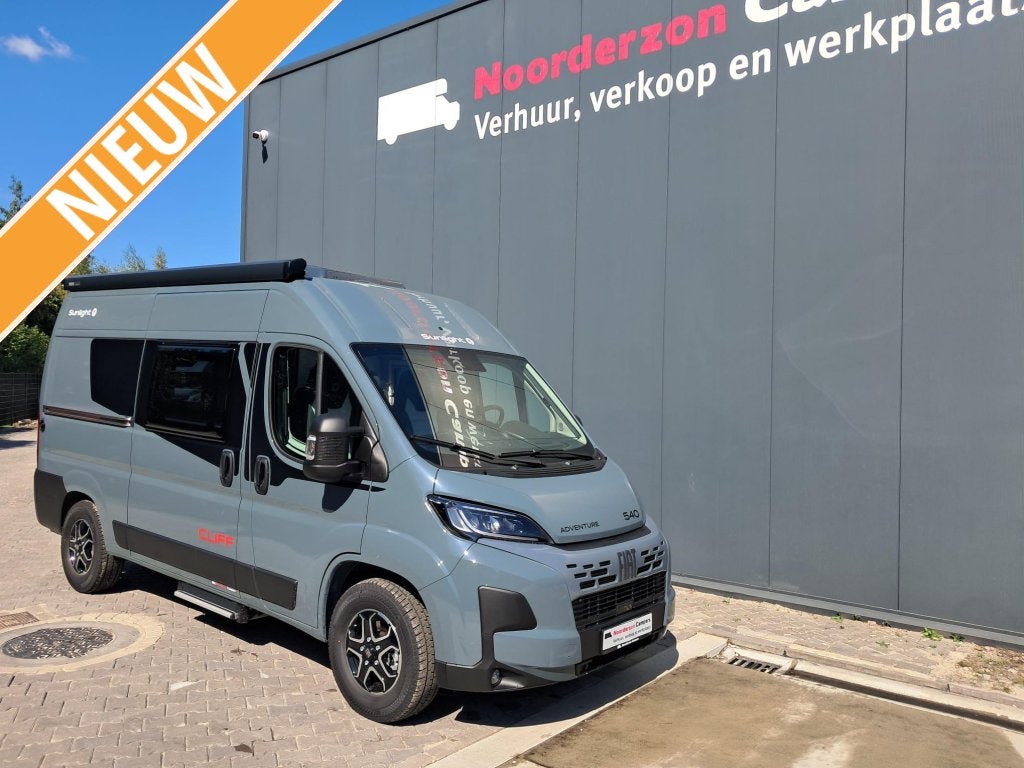 Sunlight Cliff 540 Automaat, Caravans en Kamperen, Campers, Automaat, Verwarmde buitenspiegels, Sunlight, Fiat
