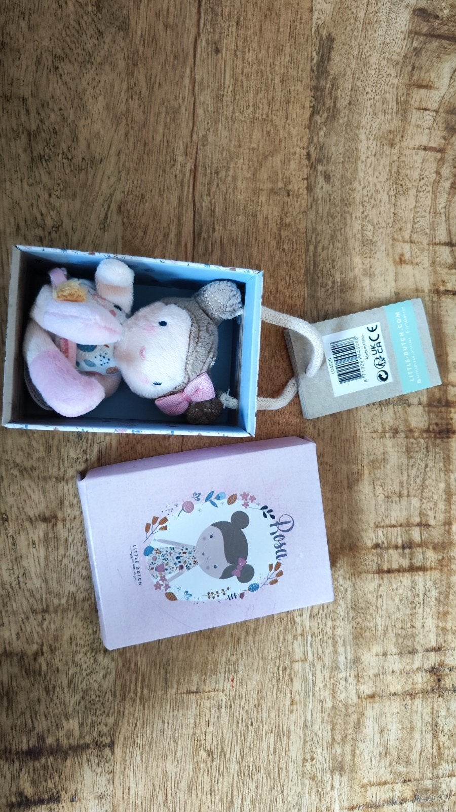 Little Dutch Knuffelpop Rosa 10 cm - Oude Collectie, Kinderen en Baby's, Ophalen of Verzenden, Nieuw, Overige typen