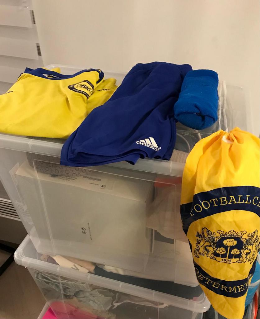 FC zoetermeer set van Adidas als nieuw, Ophalen of Verzenden, Zo goed als nieuw, Blauw, Voetbal