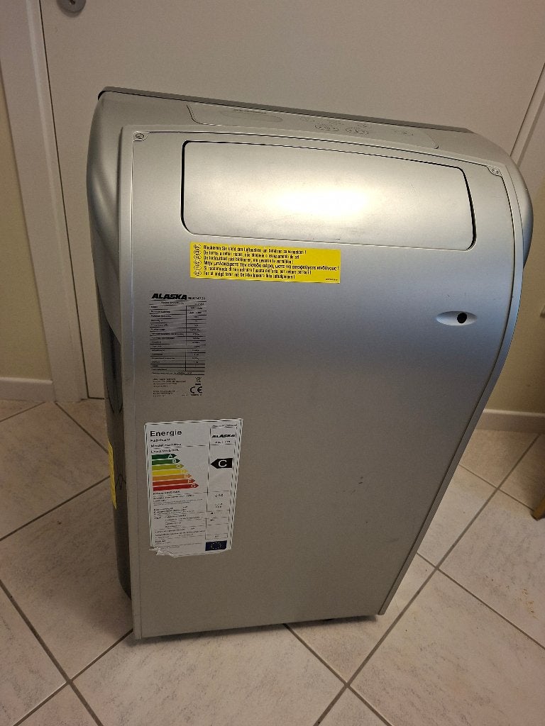 Mobiele airco, 14000 BTU, Ophalen, Gebruikt, 3 snelheden of meer, 100 m³ of groter