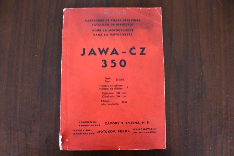 JAWA CZ 1959 350cc pieces detachees pour la motocyclette 354, Motoren, Ophalen of Verzenden, Overige merken