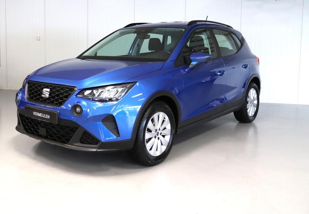 Seat Arona 1.0 TSI Style Business Intense – Trekhaak, Stof, Gebruikt, 95 pk, Blauw