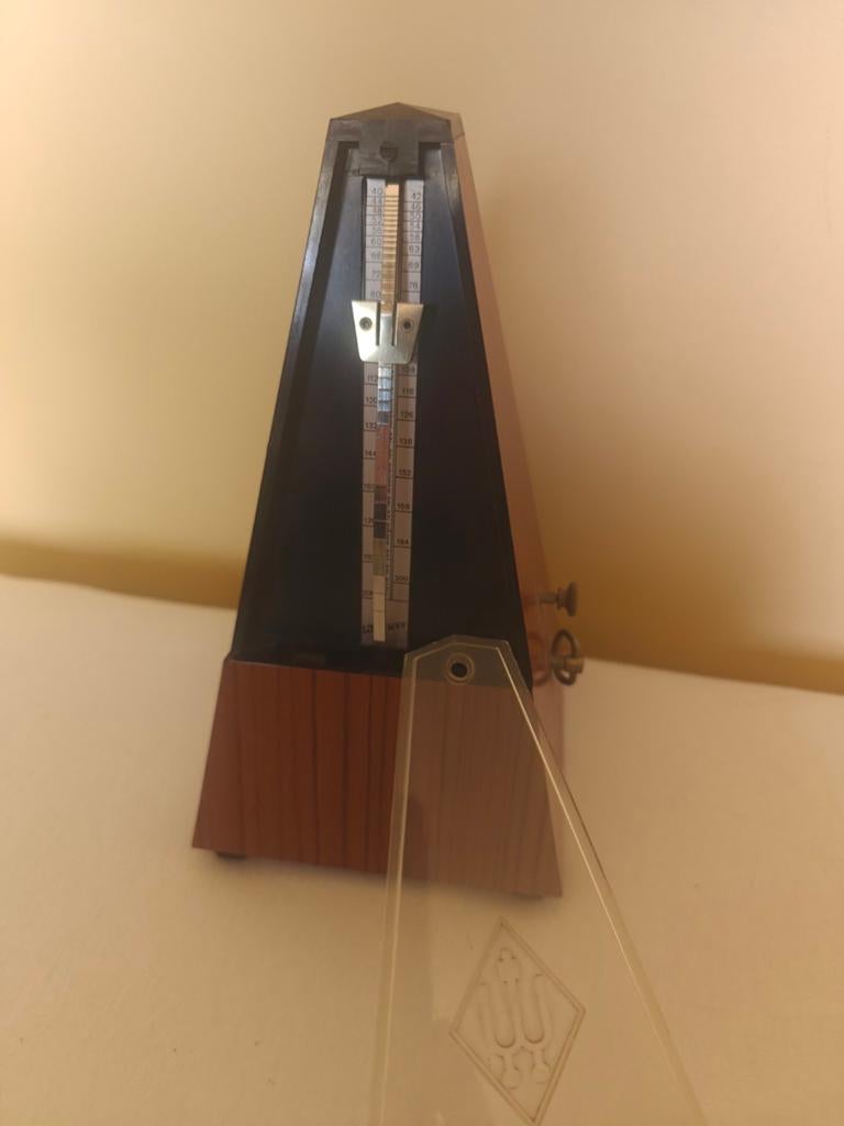Vintage Metronoom - Houten Piramide Model, Ophalen of Verzenden, Gebruikt