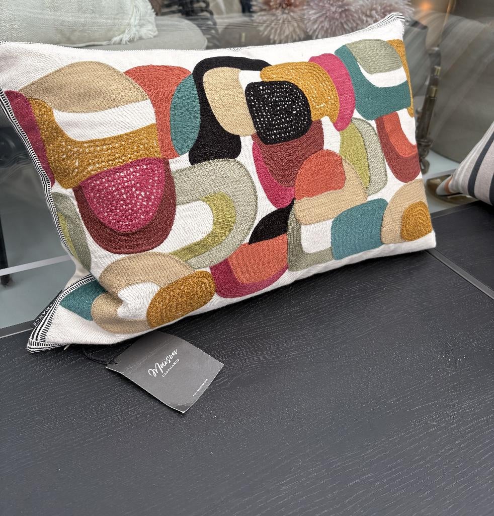 Luxe kussen | Maison Casamance 40x60, Huis en Inrichting, Ophalen, Nieuw, Overige kleuren, Rechthoekig