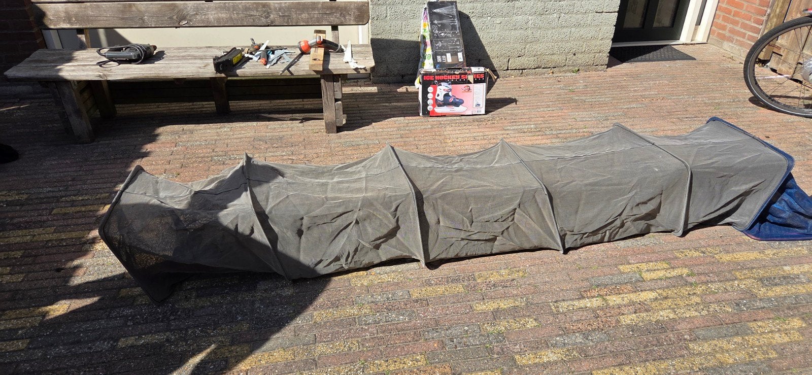 Gebruikt visnet/leefnet met kleine beschadigingen, Ophalen of Verzenden, Gebruikt, Net of Fuik