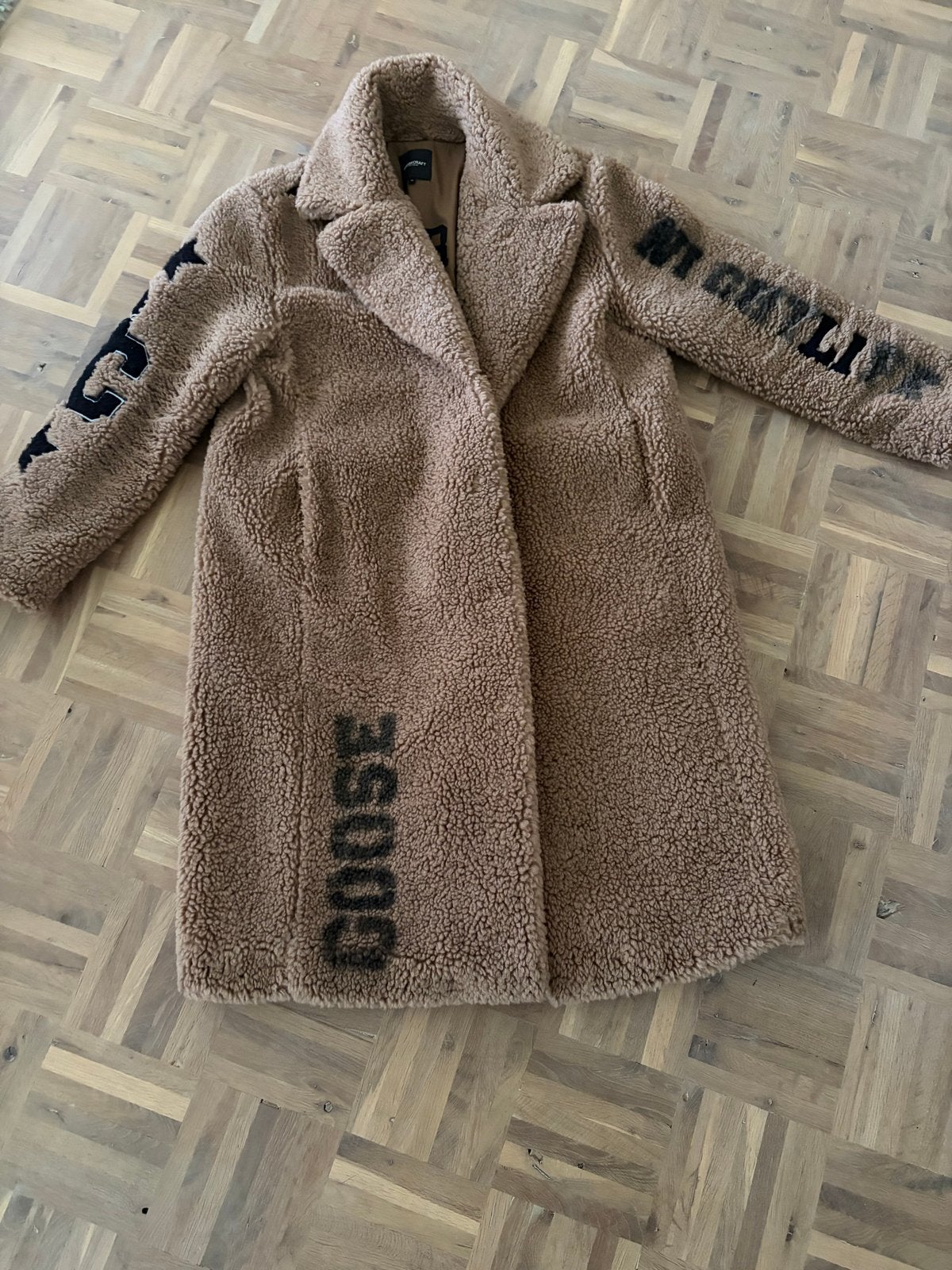 Goosecraft Teddy Jas XL met unieke voering, Kleding | Dames, Ophalen of Verzenden, Zo goed als nieuw, Maat 42/44 (L), Bruin