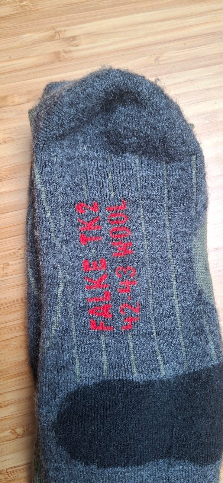Falke TK2 Wool Wandelsokken Olijfgroen - Defensie Kwaliteit, Overige merken, Gebruikt, Ophalen of Verzenden, Overige sporten