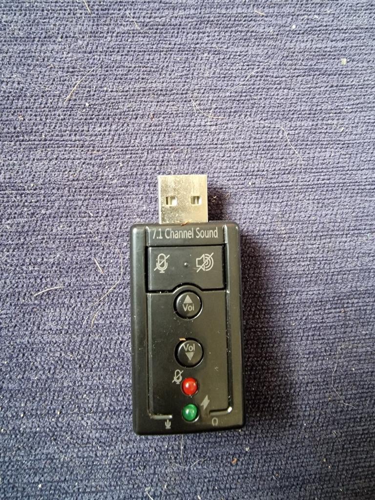 USB 7.1 Kanaals Externe Geluidskaart, Computers en Software, Harde schijven, Onbekend, Ophalen of Verzenden, Zo goed als nieuw
