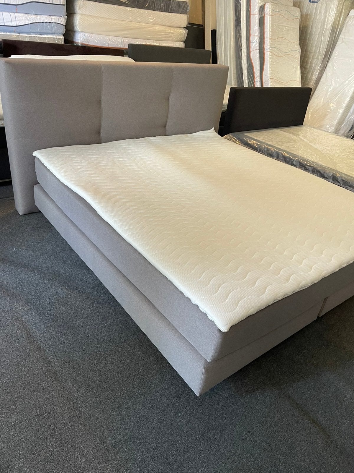 Boxspring bedden 180x200, Meerkleurig, Zo goed als nieuw, 180 cm, 200 cm