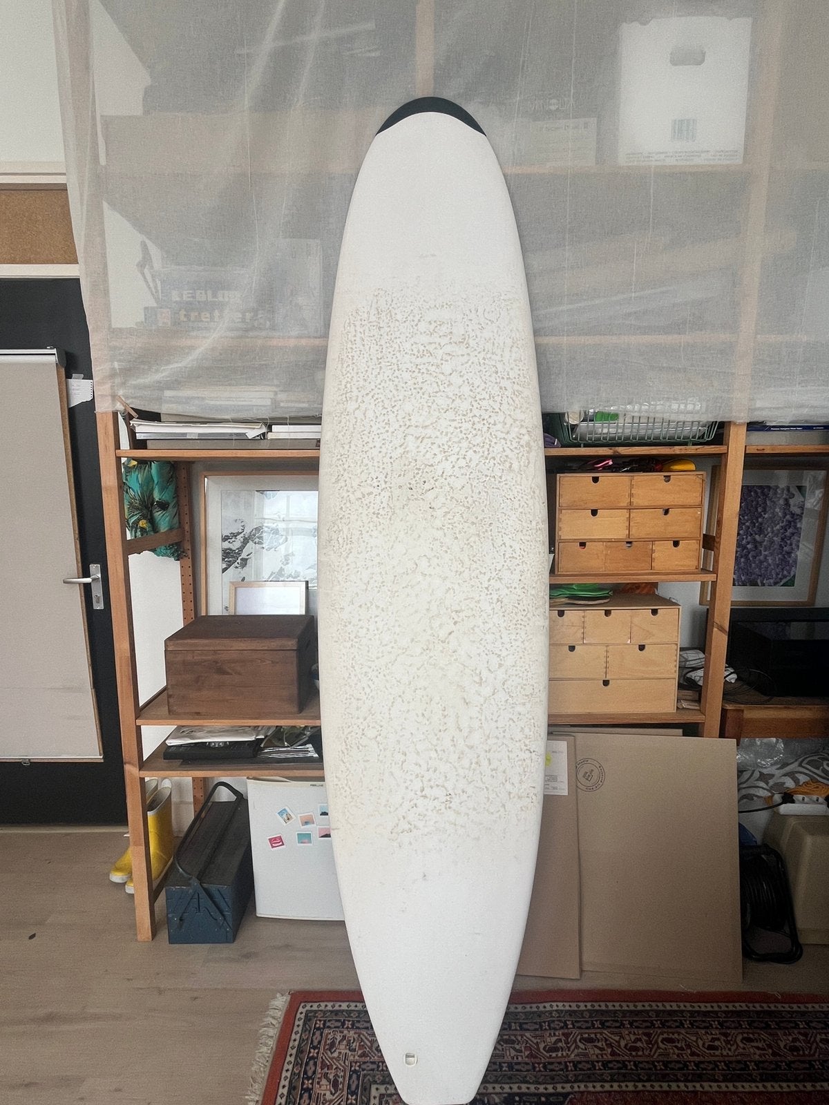 Bic surfboard 8, in goede staat met vinnen, Watersport en Boten, Golfsurfen, Ophalen, Gebruikt, Funboard, Met vinnen