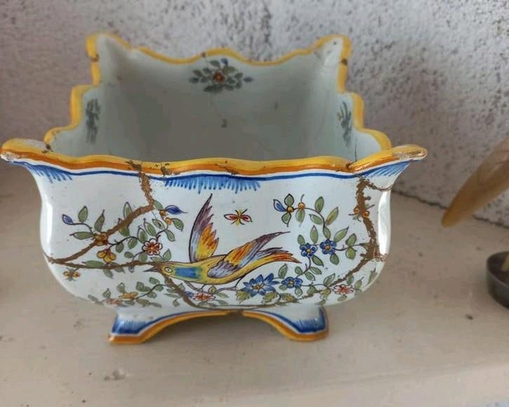 Antiek Fourmaintraux Courquin schaaltje Desvres (1863-1900), Ophalen of Verzenden