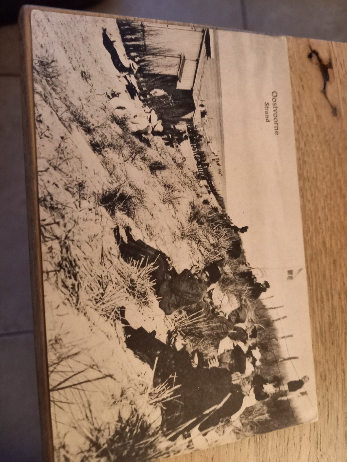 Oostvoorne strand., Antiek en Kunst, Antiek | Schoolplaten, Ophalen of Verzenden, Aardrijkskunde
