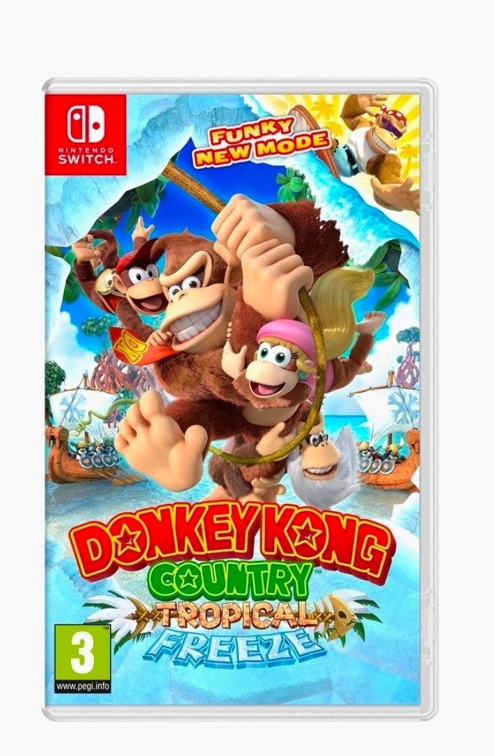 Donkey Kong Country Tropical Freeze - Nintendo Switch, Ophalen of Verzenden, Zo goed als nieuw, Met games