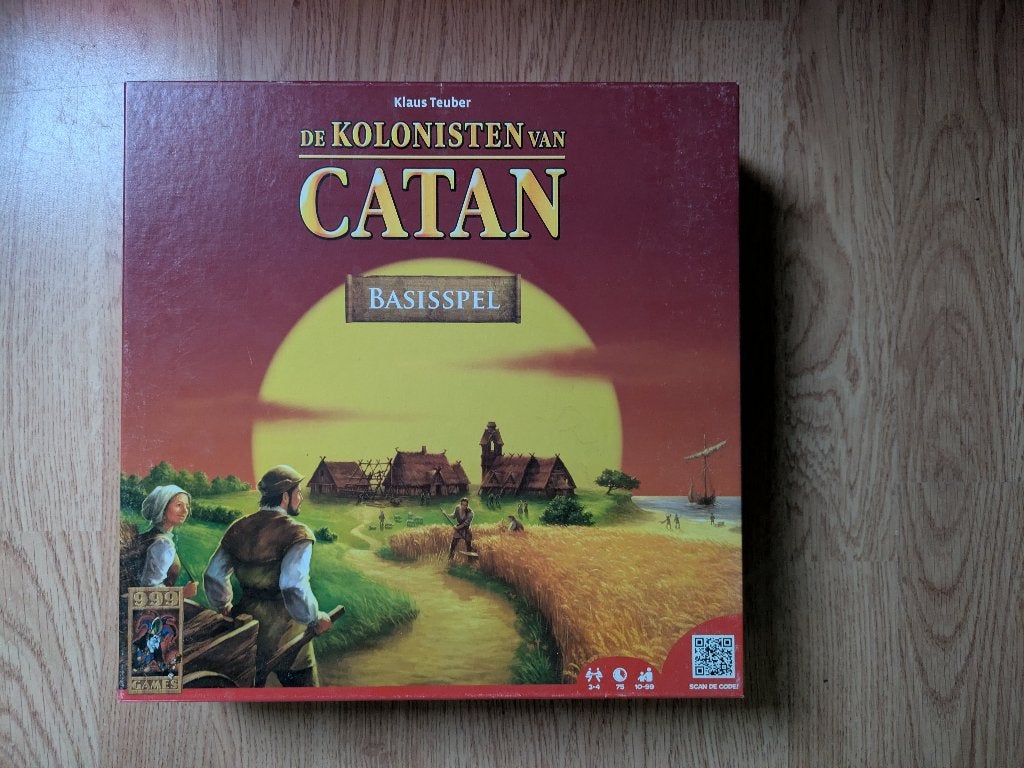 Kolonisten van Catan (basis spel), Drie of vier spelers, Ophalen of Verzenden, Zo goed als nieuw, Klaus Teuber & 999 games