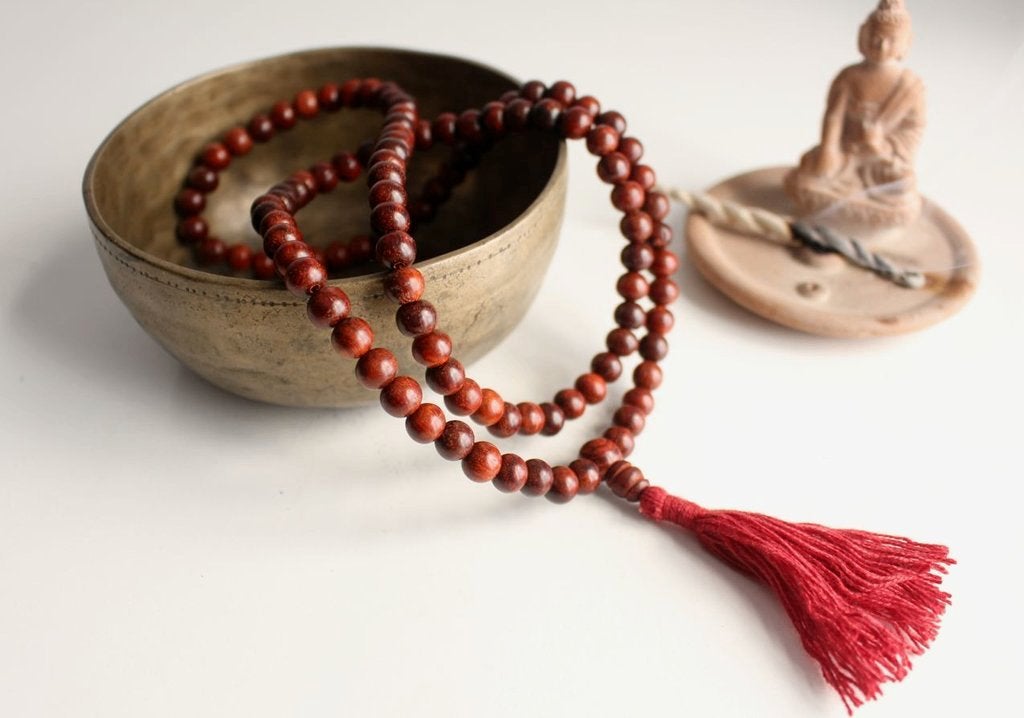 Rozenhout gebedsmala, Overige materialen, Verzenden, Nieuw, Nepalhandwerk.nl