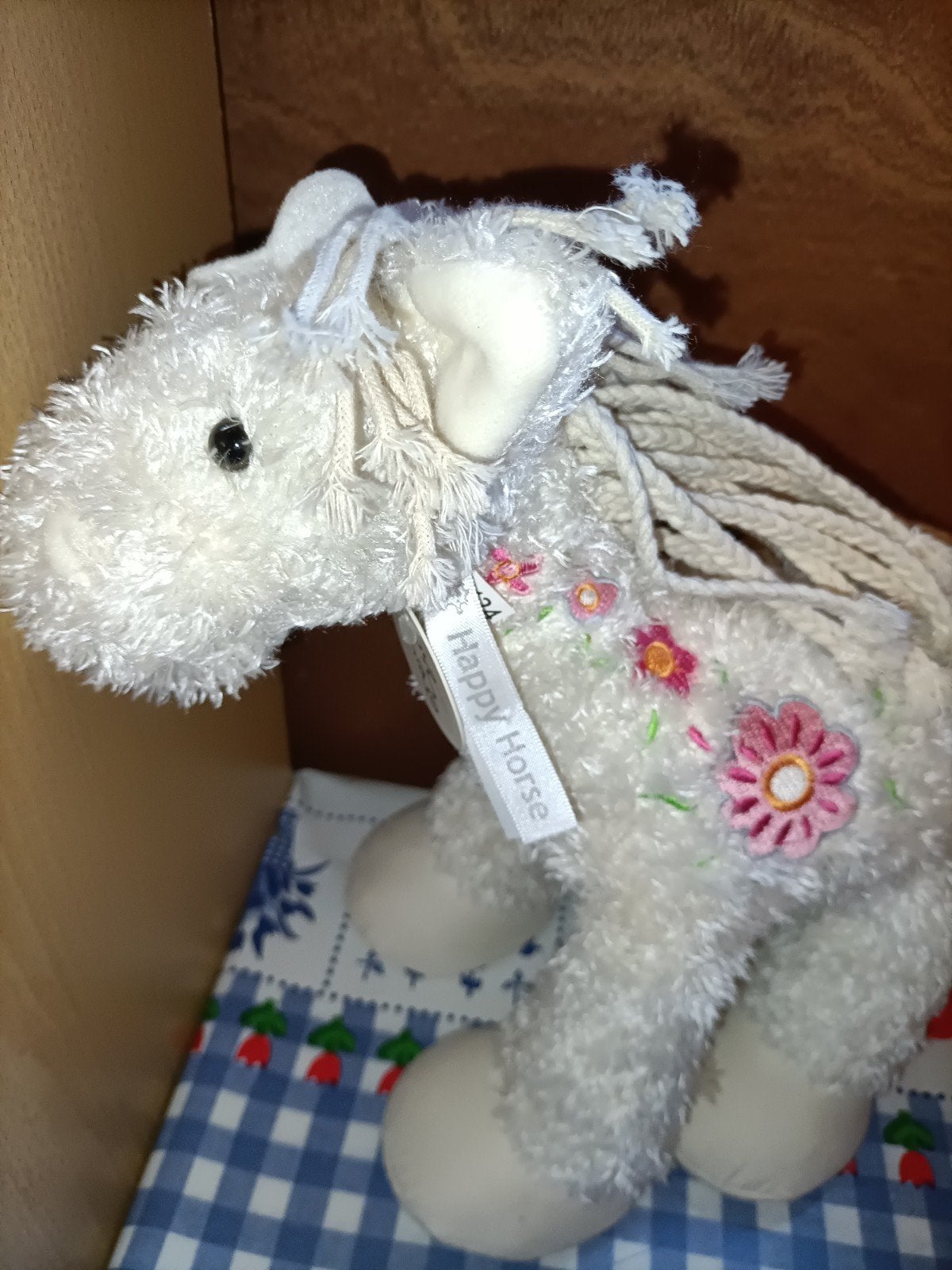 Happy Horse wit paard knuffel 29 cm, Ophalen of Verzenden
