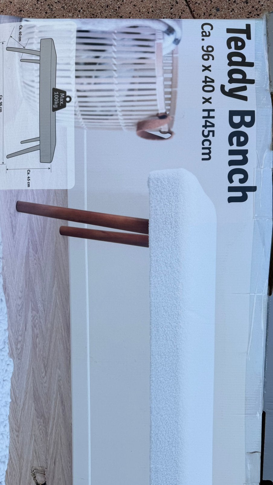 Teddy Bench, Ophalen, Zo goed als nieuw, Rond
