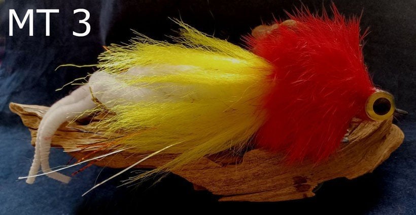 Set D van 5 stuks Dubbele Magnum Dragon Tail snoekstreamers, Ophalen, Nieuw, Complete set