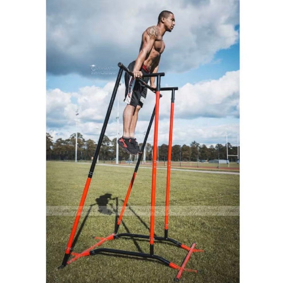 Draagbare Calisthenics Dip Bar Pull-up Station, Sport en Fitness, Ophalen, Nieuw, Armen, Oprekstang