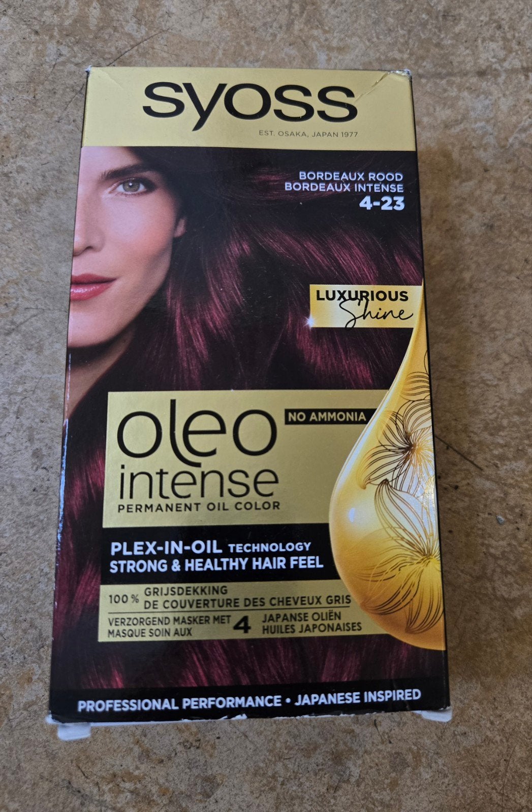 Syoss Oleo Intense Haarverf 4-23 Bordeaux Rood, Ophalen of Verzenden, Nieuw, Overige typen
