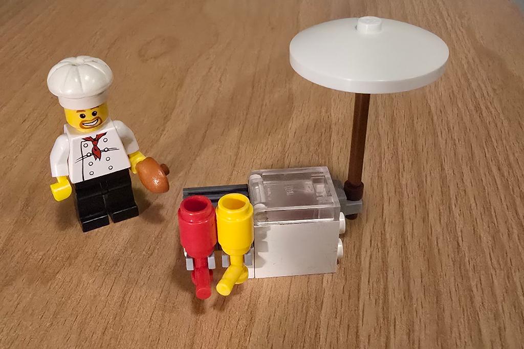 Lego 8398 Bbq stand - Complete Set, Lego, Ophalen of Verzenden, Losse stenen, City