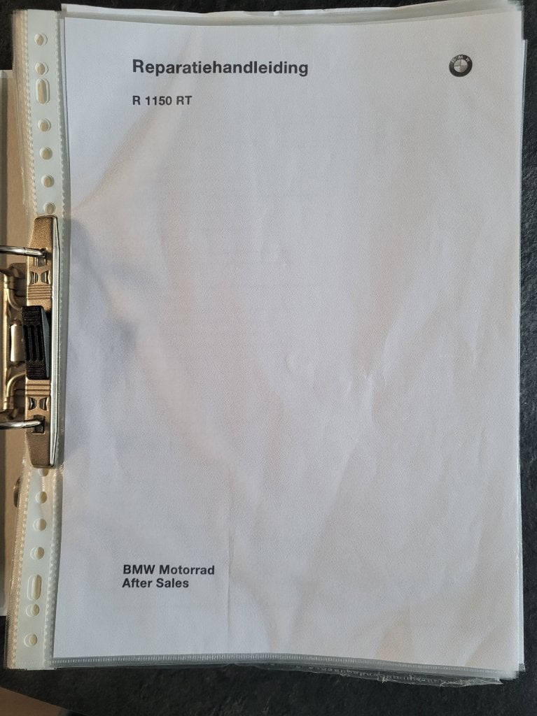 Werkplaatshandboek BMW R1150RT, Ophalen, Gebruikt