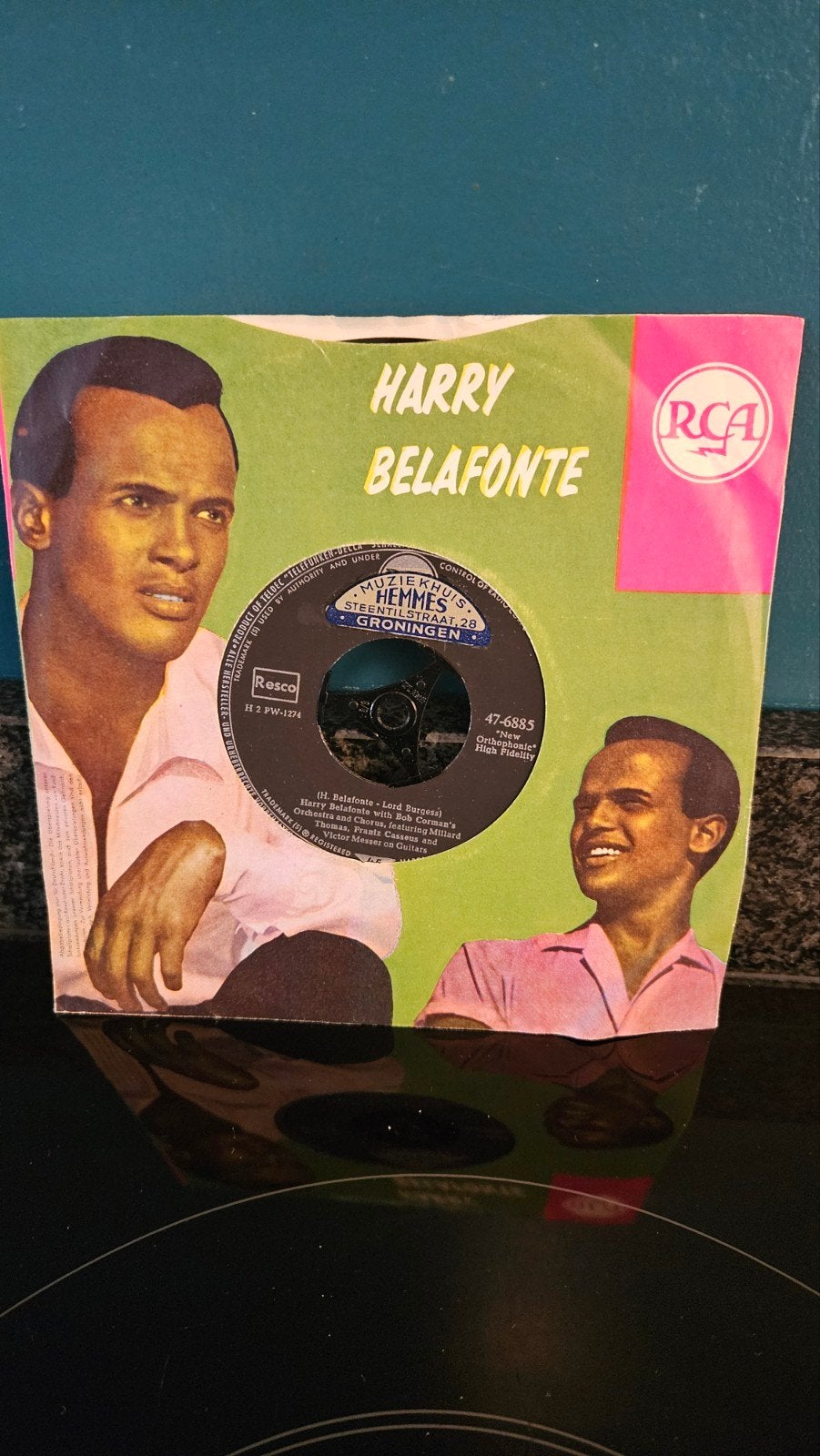 Harry Belafonte - "Cindy, Oh Cindy" / "Hold 'Em Joe" 7 inch), Gebruikt, 7 inch, Ophalen of Verzenden, Pop
