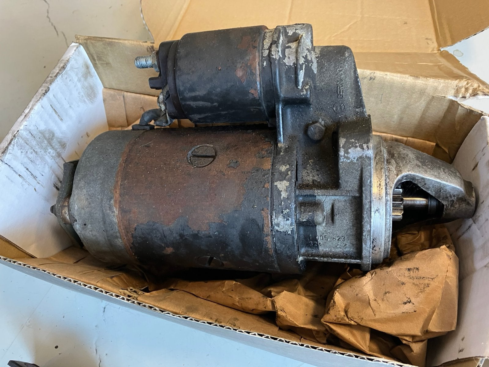 W123/230c startmotor, Ophalen of Verzenden, Gebruikt, Mercedes-Benz