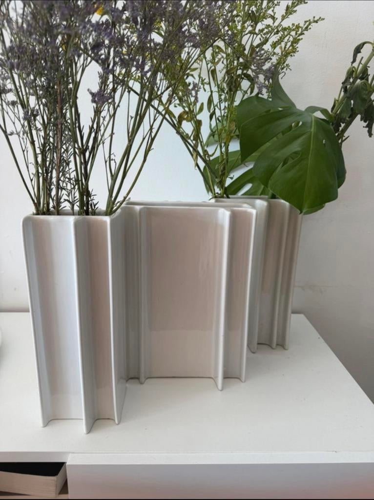 Angelo Mangiarotti vazen set Brambilla Milano (1968), Rond, Ophalen of Verzenden, Zo goed als nieuw, Aardewerk