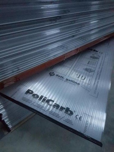 6 nieuwe polycarbonaat platen 350cm x 105cm UV bestendigd, Ophalen of Verzenden, Nieuw