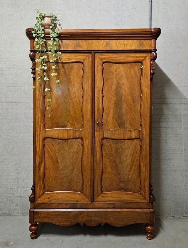 Antieke Biedermeier meidenkast demontabel vintage kast, Ophalen of Verzenden