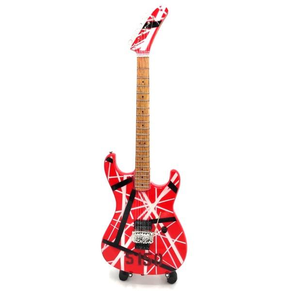 Eddie van Halen miniatuur gitaar van hout mini guitar deco, Verzamelen, Muziek, Artiesten en Beroemdheden, Nieuw, Foto of Kaart