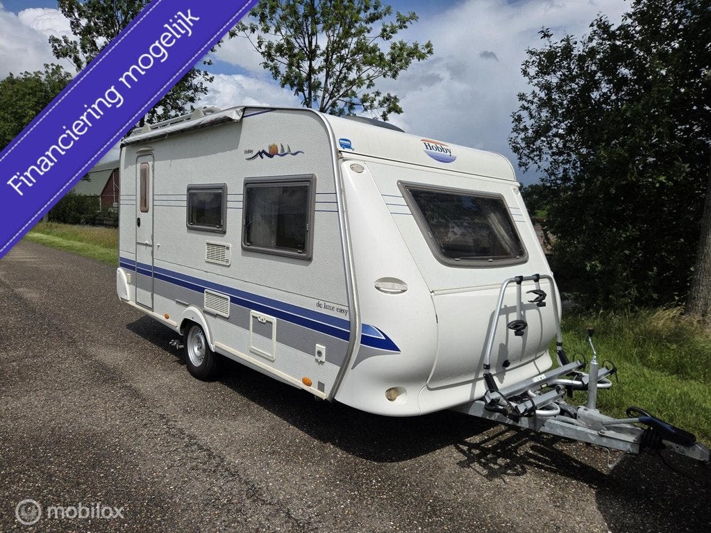 Hobby 440sf Mover voortent luifel 2006, Caravans en Kamperen, Vast bed, Koelkast, Hobby, Bedrijf