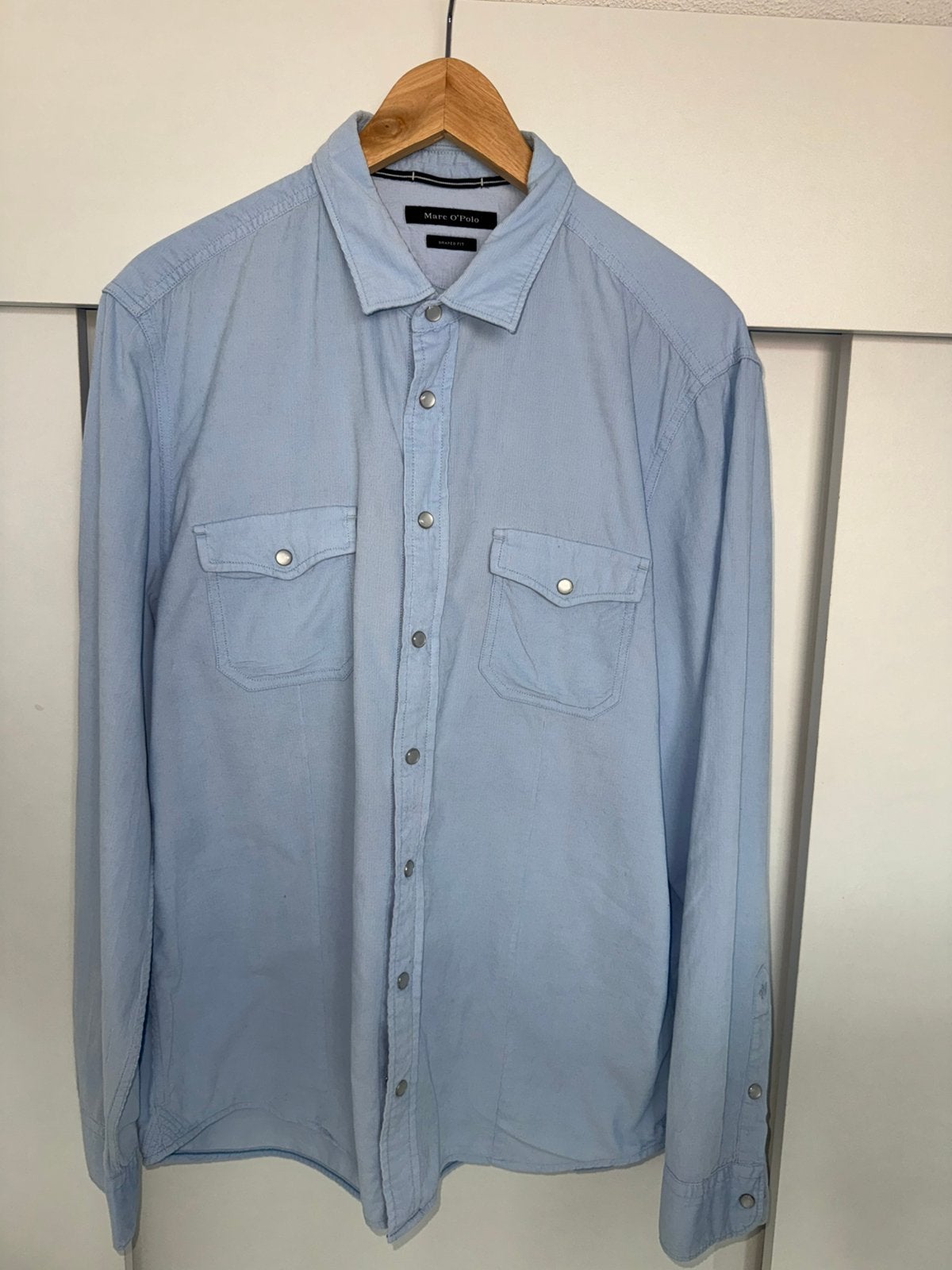 Marc O’Polo heren overhemd blouse, Kleding | Heren, Overhemden, Ophalen of Verzenden, Zo goed als nieuw, Blauw, Overige halswijdtes