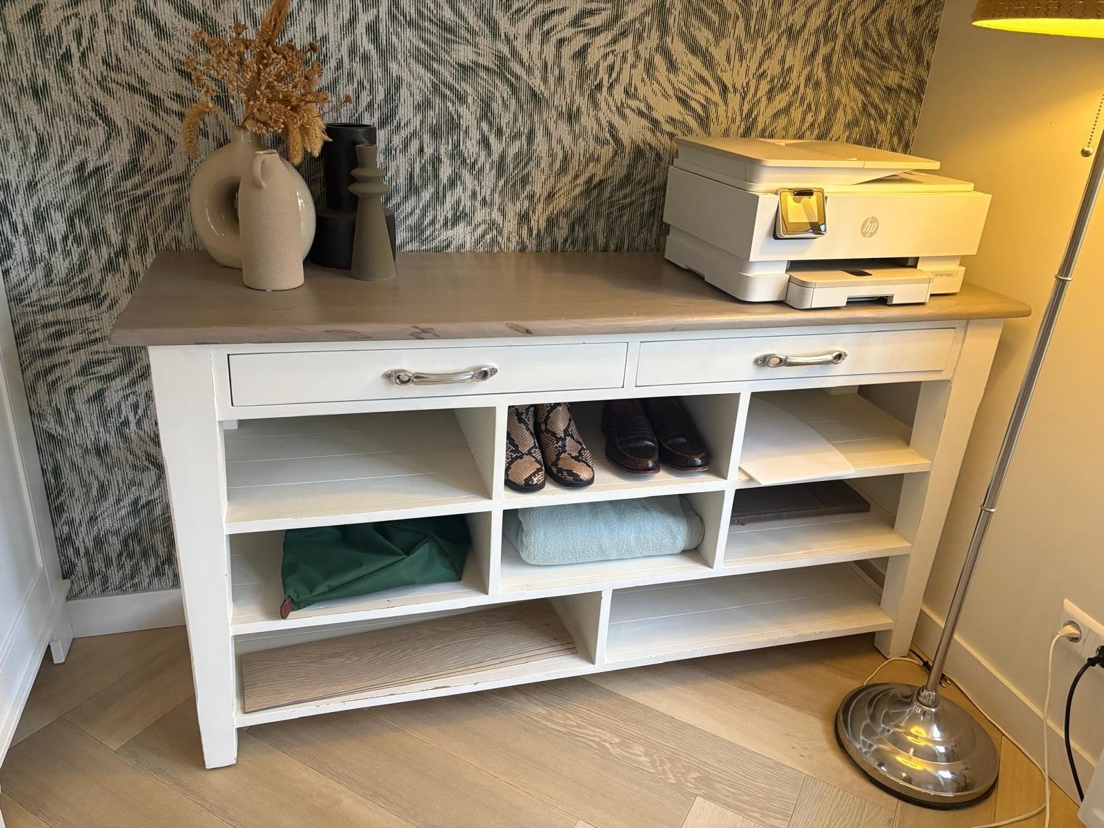 Riviera Maison Dressoir - 145x45x80 cm, Ophalen, Gebruikt, 100 tot 150 cm, Met lade(s)
