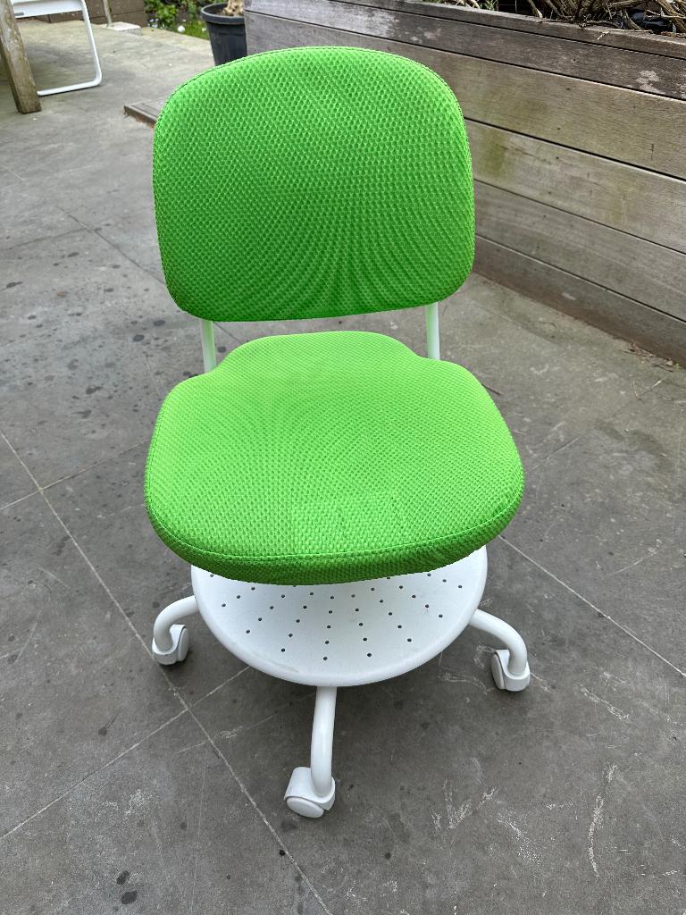 Ikea Vimund bureaustoel kind, Ophalen, Zo goed als nieuw, Groen, Bureaustoel