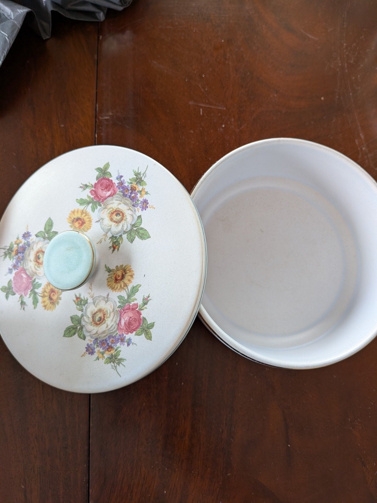 Vintage Flora Gouda bonbondoos – Decor Carla model 1847, Ophalen of Verzenden