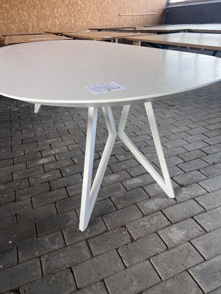 Studio Henk Eettafel Plat Ovaal Wit 260 Butterfly | €3199 nu, 100 tot 150 cm, Studio Henk, Ophalen of Verzenden, Studio Henk