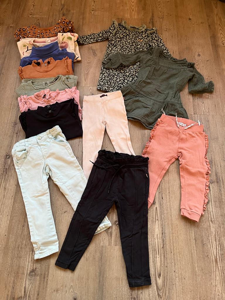 Kledingpakket meisjes maat 92: jurkjes, broeken, shirts, Kinderen en Baby's, Kinderkleding | Maat 92, Ophalen of Verzenden, Gebruikt