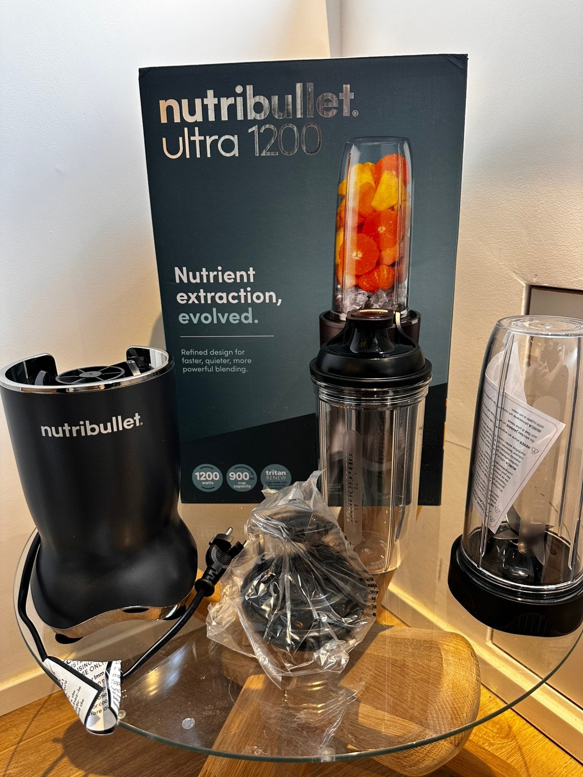 ZGAN: Nutribullet blender 1200 watt ULTRA, Ophalen of Verzenden, Zo goed als nieuw, Blender