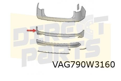 Skoda Enyaq IV (1/21-) Achterbumperspoiler (Sportline) Origi