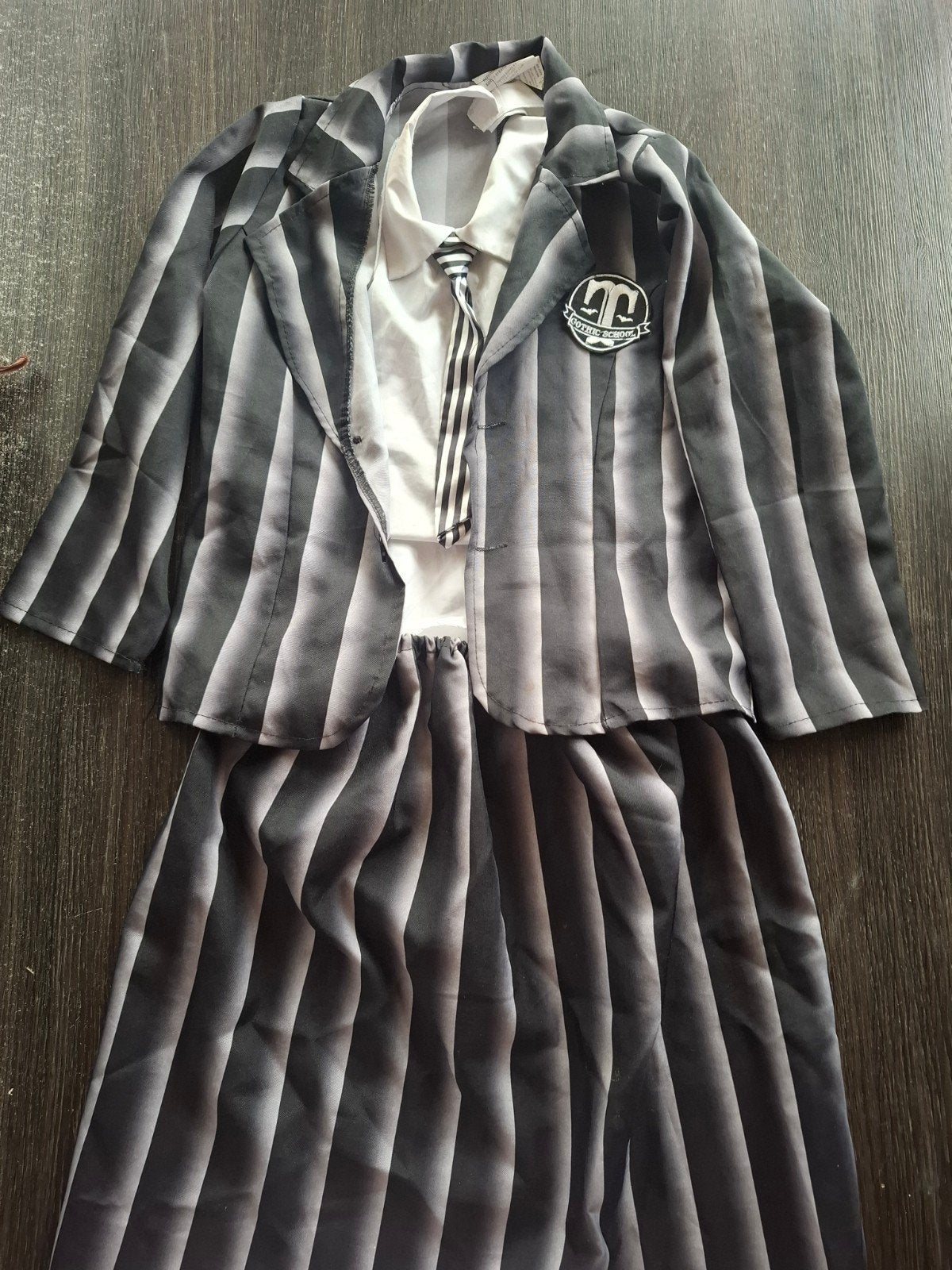 Wednesday Addams Kostuum - Gothic School Uniform, Ophalen of Verzenden