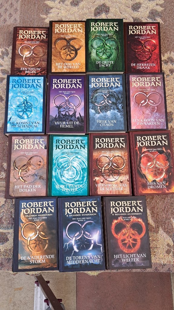 Robert Jordan: Rad des tijds 13 delen HC, Ophalen of Verzenden, Gelezen, Robert Jordan