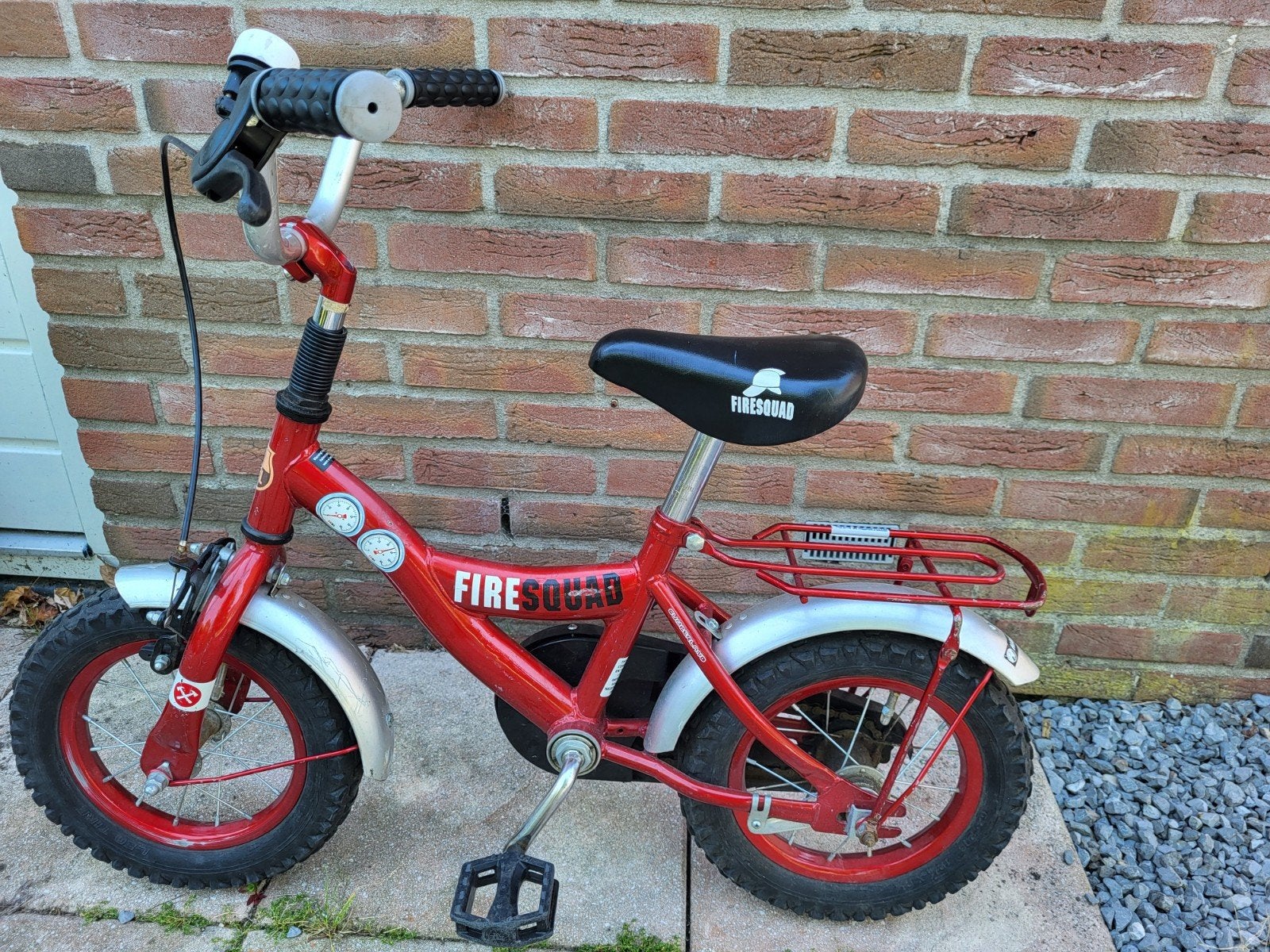 Firesquad Kinderfiets 12 inch - Rood, Fietsen en Brommers, Fietsen | Kinderfietsjes, Ophalen of Verzenden, Gebruikt, Firesquad