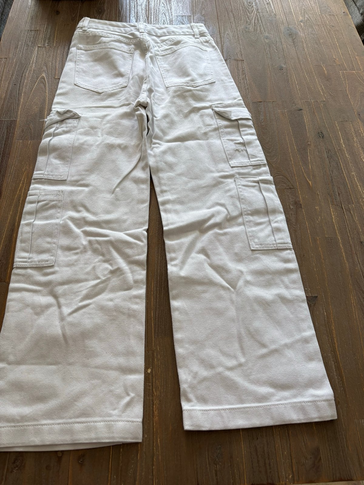 Shein witte Cargo Broek - Maat XS/34, Wit, Ophalen of Verzenden, Zo goed als nieuw, Maat 34 (XS) of kleiner