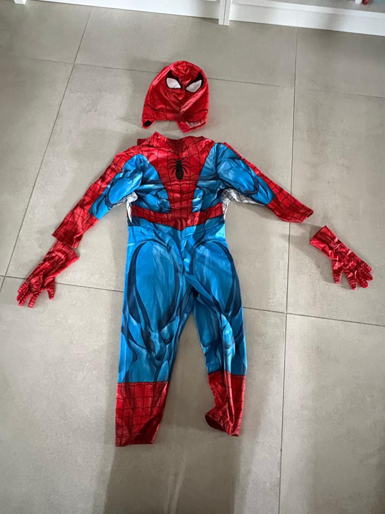 Disney Marvel Spiderman kostuum met lichtgevende handschoen, Ophalen, Gebruikt, 104 of kleiner, Jongen of Meisje