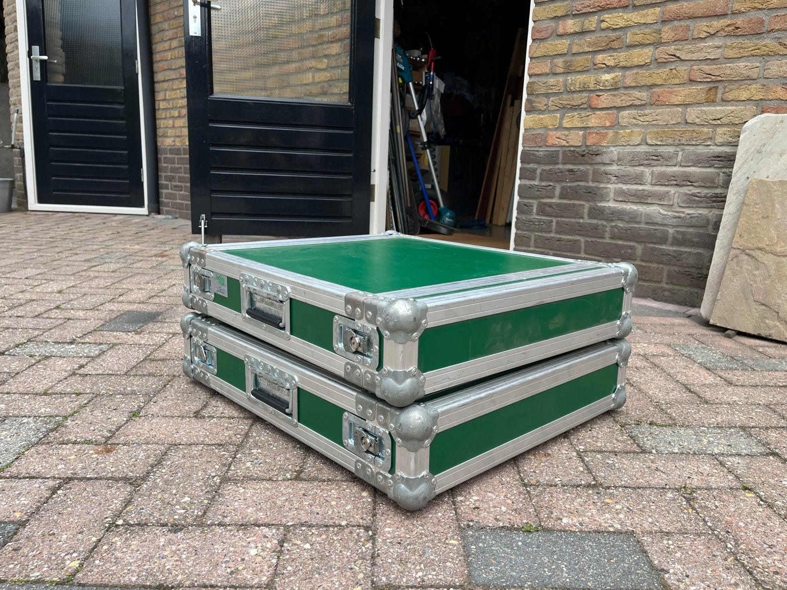 2x Techno Case 2HE flightcase - Ski-Lite, Ophalen, Gebruikt, Overige instrumenten, Flightcase