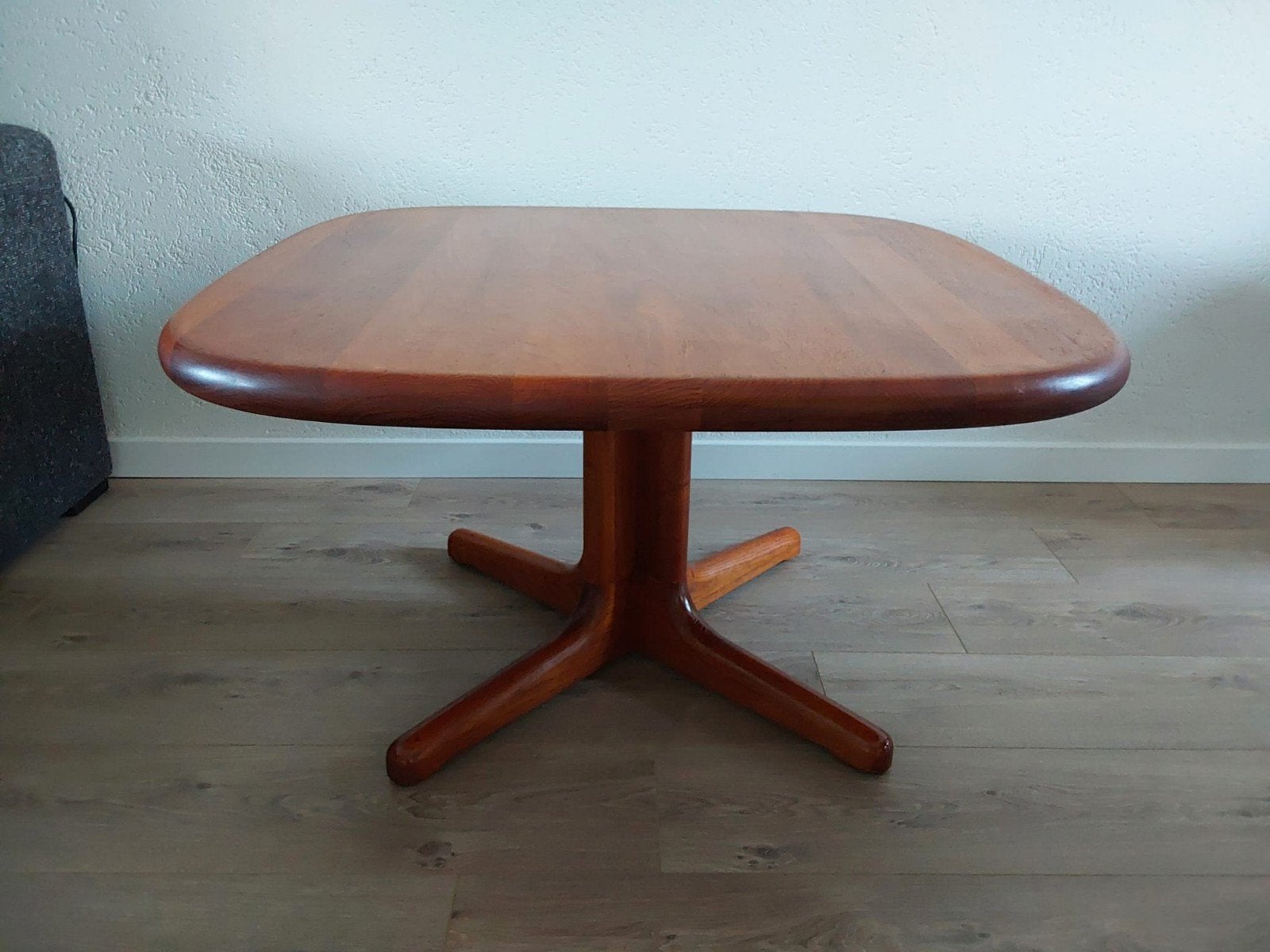 Prachtige massief teakhouten vintage salontafel., Ophalen